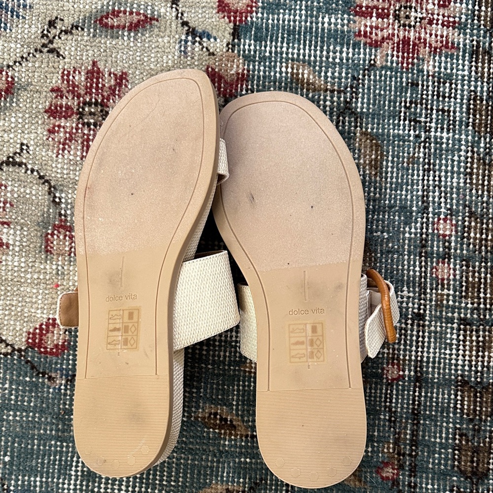 Dolce Vita Cream and Tan Sandals - Picture 2 of 4